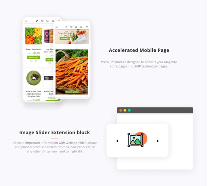 Magetique Grocery Online Template Magento Theme - Features Image 4