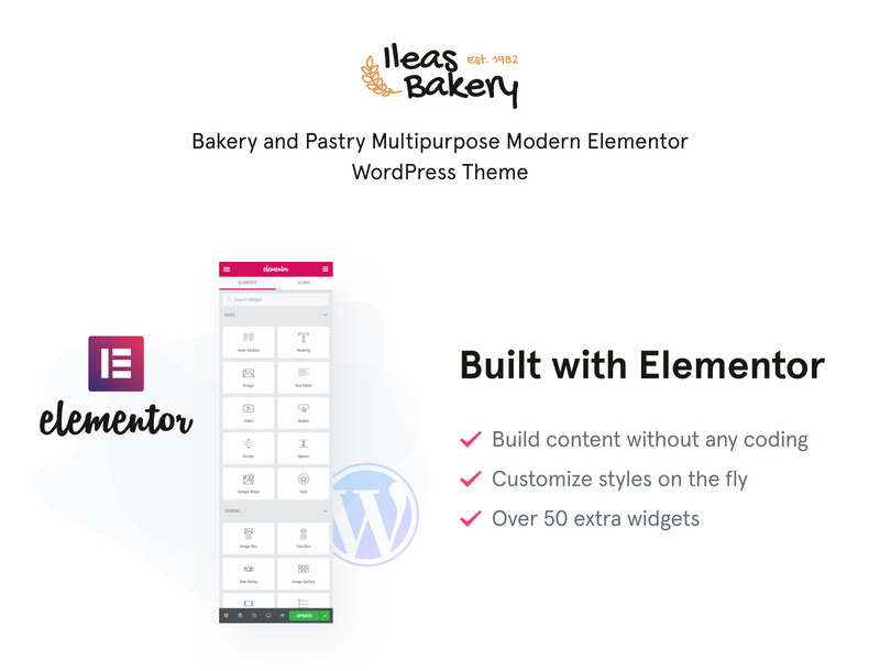 Bakery and Pastry - Ileas Bakery WordPress Theme - Features Image 1