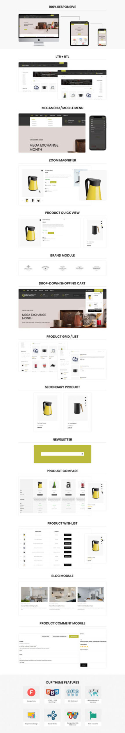 Kitchenit -  The Mega Kitchen Store Premium WooCommerce Theme - Features Image 1