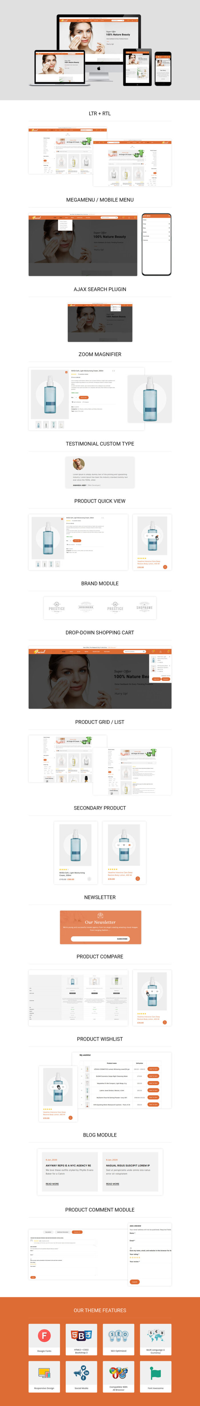 Facial - The Ladies Cosmetic Store WooCommerce Theme - Features Image 1