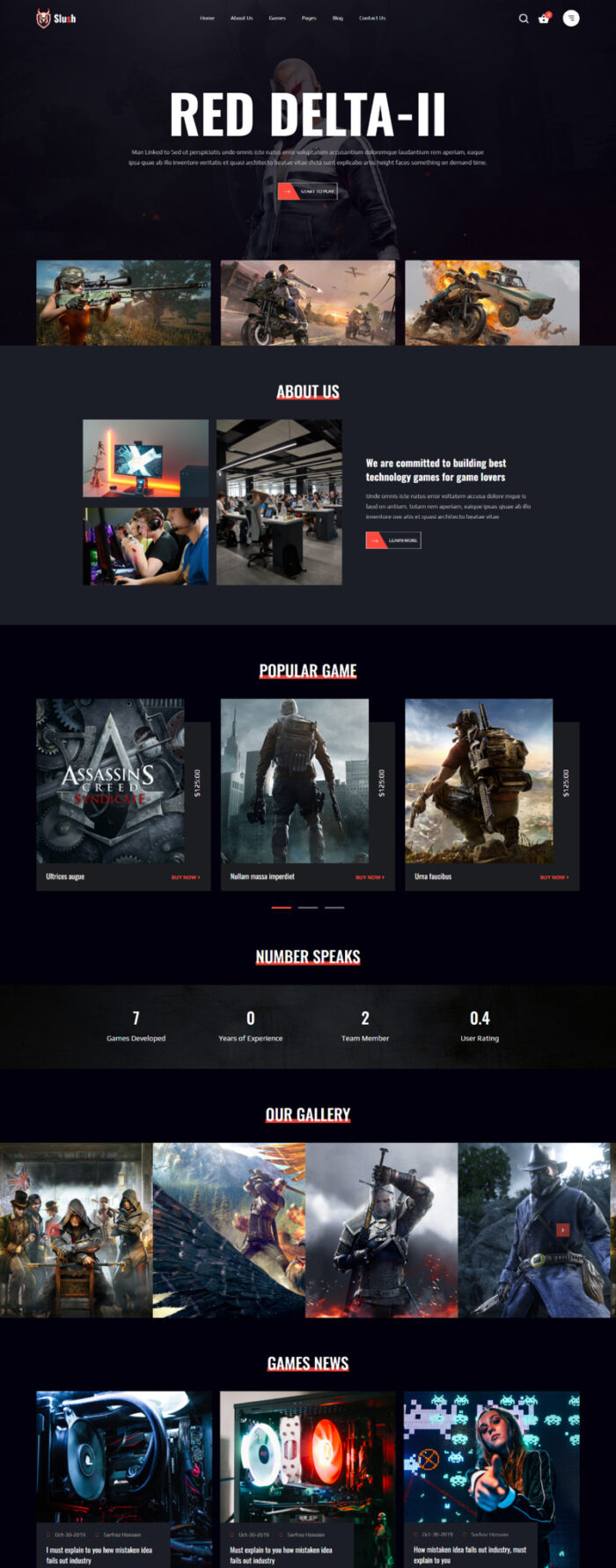 Slush - Gaming & eSports HTML5 Template - Features Image 1