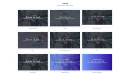 Donnie - Bootstrap 4 Personal Landing Page Template - Features Image 1