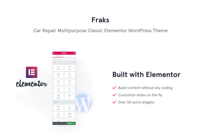 Fraks - Car Repair Multipurpose Classic WordPress Elementor Theme - Features Image 1