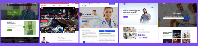 Cyber - Multipurpose HTML5 Website Template - Features Image 1