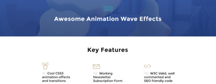 Waves - 9 in 1 Business One Page Website Template - Features Image 7