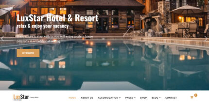 LuxStar Hotel and Resort Booking Joomla 5 Template - Features Image 1