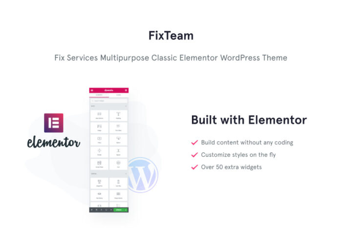 FixTeam - Fix Services Multipurpose Classic WordPress Elementor Theme - Features Image 1