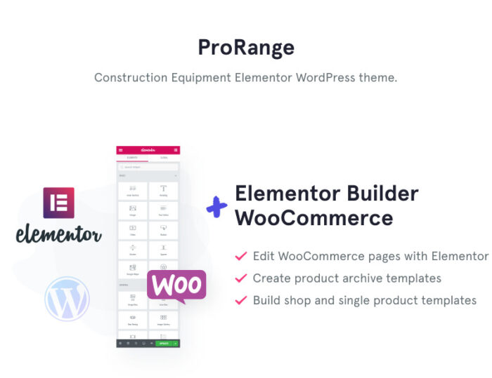 ProRange - Construction Equipment WordPress Theme - Features Image 1