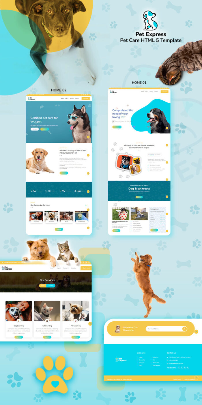 Pet Express - Petcare HTML 5 Website Template - Features Image 1