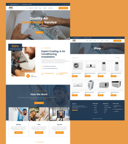 Air Conditioning WooCommerce WordPress Theme - Features Image 1