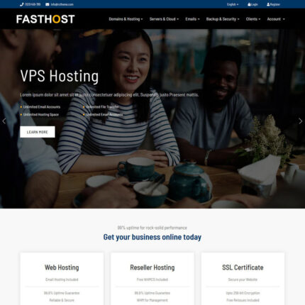 Fasthost - Web and Domain Hosting Website Template - Features Image 1