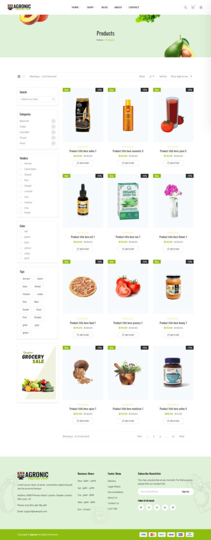 Agronic – Organic Shop Shopify Theme - Features Image 1