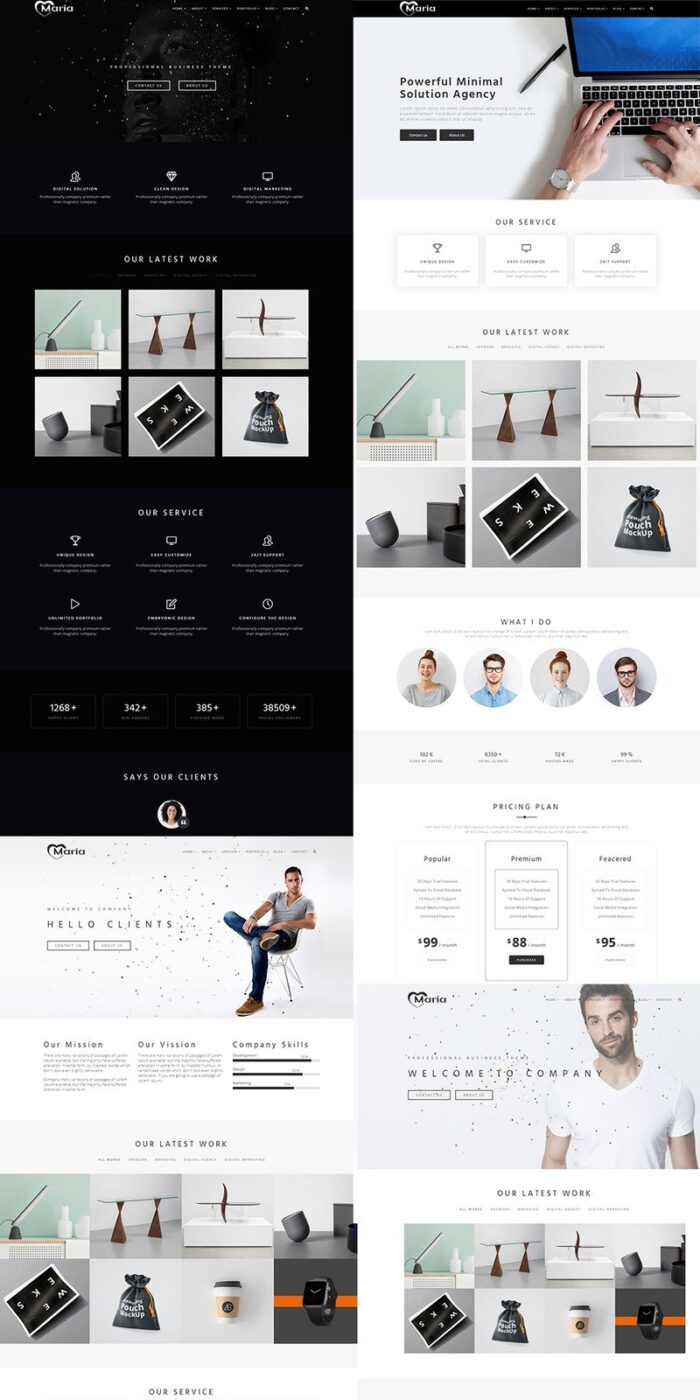 Maria – Minimal Portfolio & Multi-Purpose WordPress Theme - Features Image 2