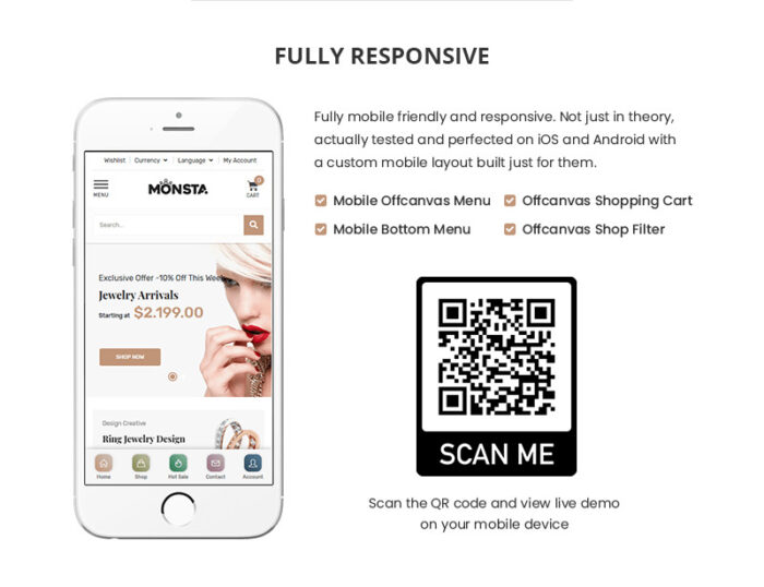 Monsta - Jewellery Theme WooCommerce Theme - Features Image 3