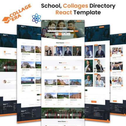 College Era - College, University and Online Course Educational React Website Template - Features Image 1