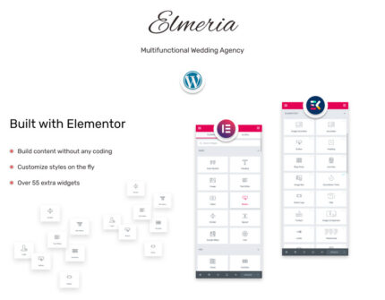 Elmeria | Multifunctional Wedding Agency Website WordPress Theme - Features Image 1