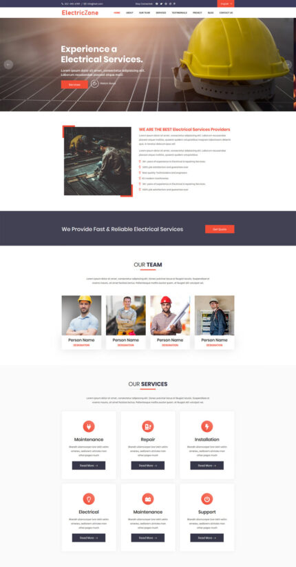 Electriczone Landing Page Template - Features Image 1