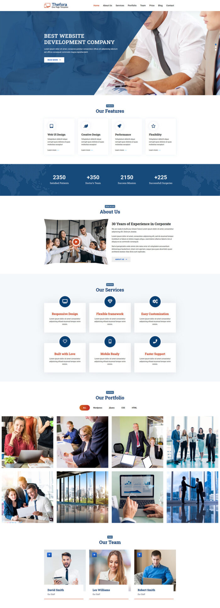 Thefora Landing Page Template - Features Image 1