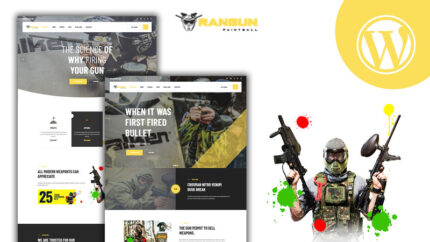 Rangun Paintball And Extreme Sports WordPress Theme - Features Image 1