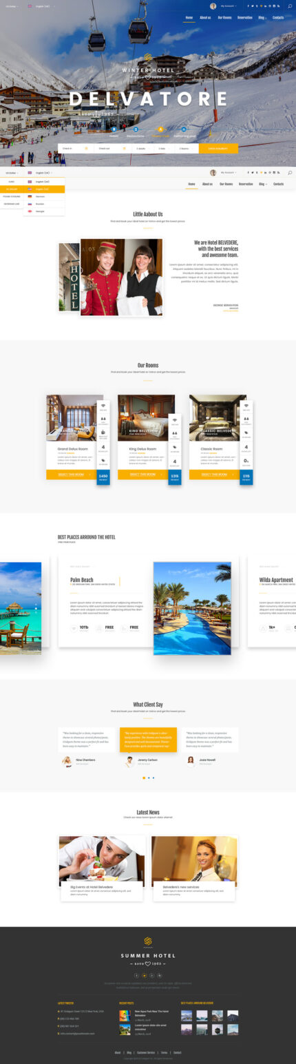 Delvatore - Hotel Booking Bootstrap Template - Features Image 1