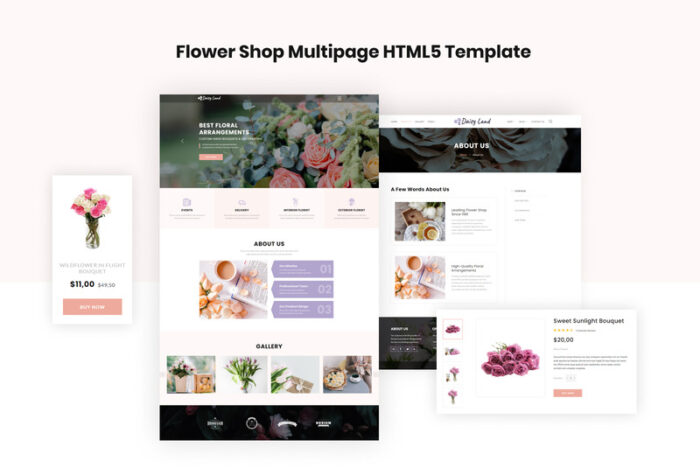 Florie - Flower Shop HTML5 Template - Features Image 2