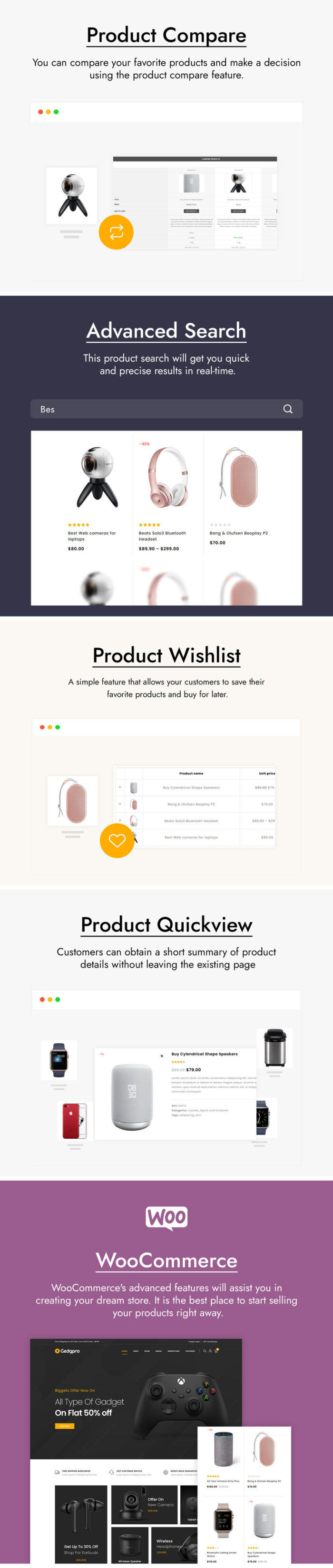 Gedgpro - Electronics and Mobile WooCommerce Theme - Features Image 2