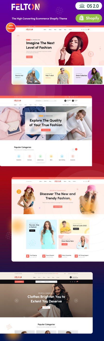 Felton - Fashion E-Commerce Shopify Theme - Features Image 1