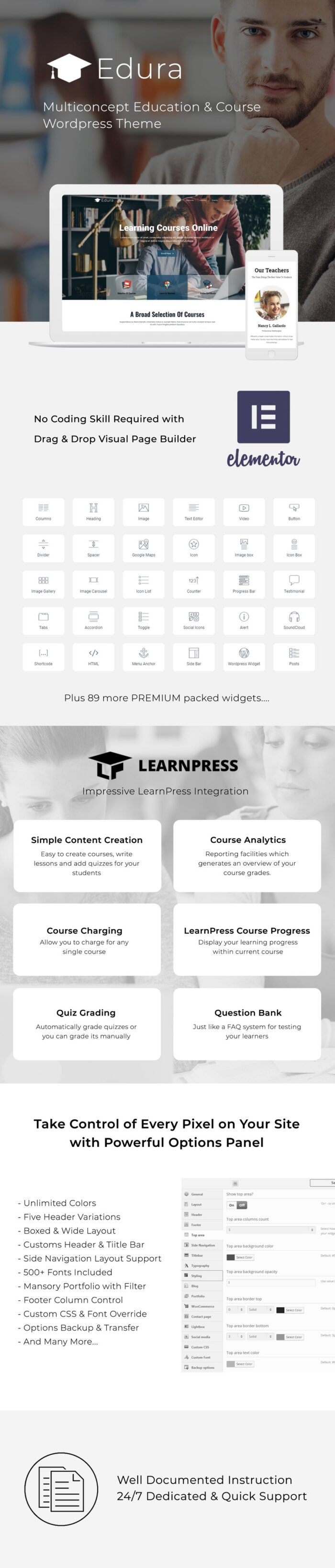 Edura - LearnPress Education WordPress Theme - Features Image 1