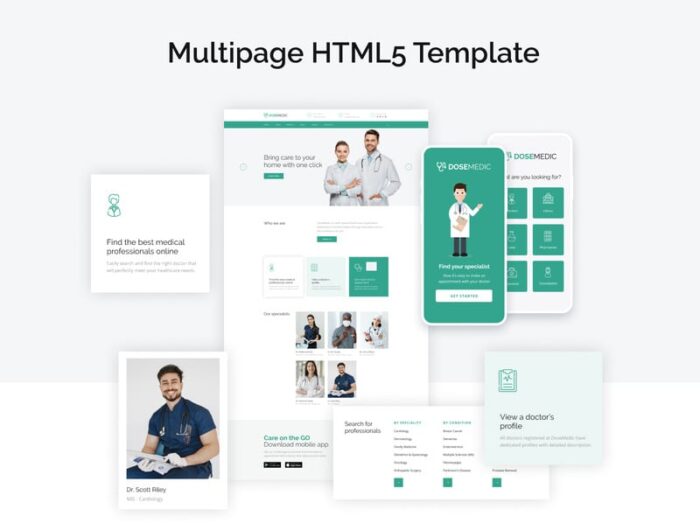 DoseMedic - HTML5 Medical Healthcare Template - Features Image 2