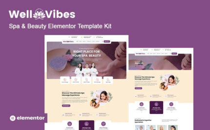 Wellvibes - Spa & Beauty Elementor Template Kit - Features Image 1