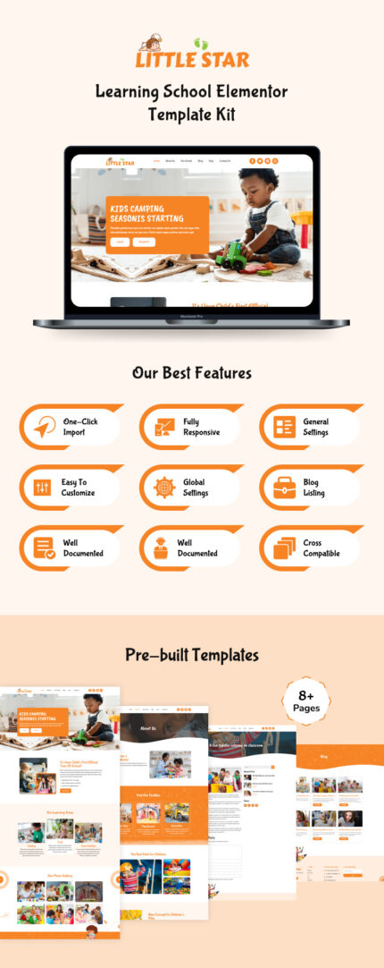 Little Star - Learning School Elementor Template Kit - Features Image 1