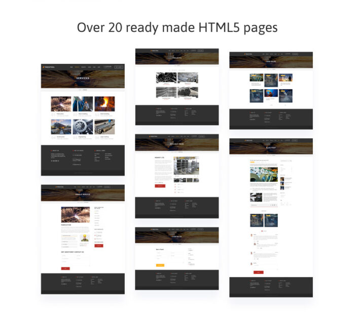 Presteel - Steelworks Multipage Creative HTML Website Template - Features Image 2