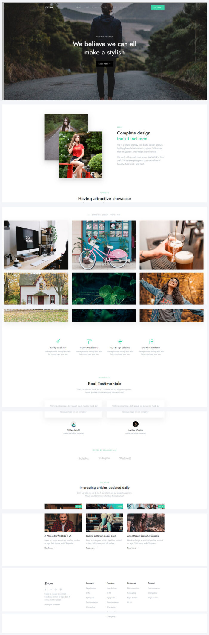 Zorpa - Creative Multipurpose HTML5 Website Template - Features Image 1