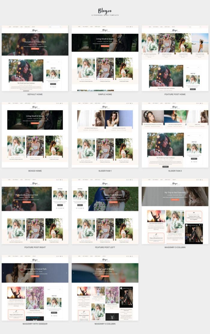 Blogzo - HTML5 Blog Website Template - Features Image 1