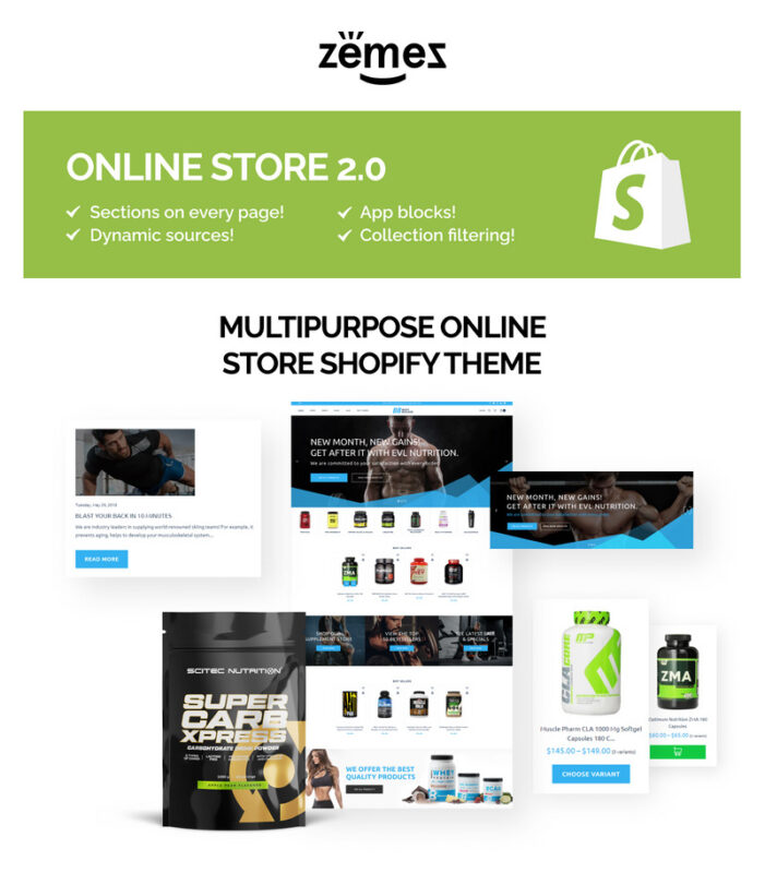 Body Builder - Sport Nutrition Shopify Theme - Features Image 1