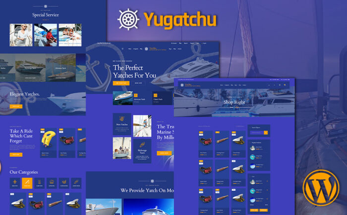 Yugatchu Luxury Yacht Club Service and Marine shop WooCommerce Theme - Features Image 1