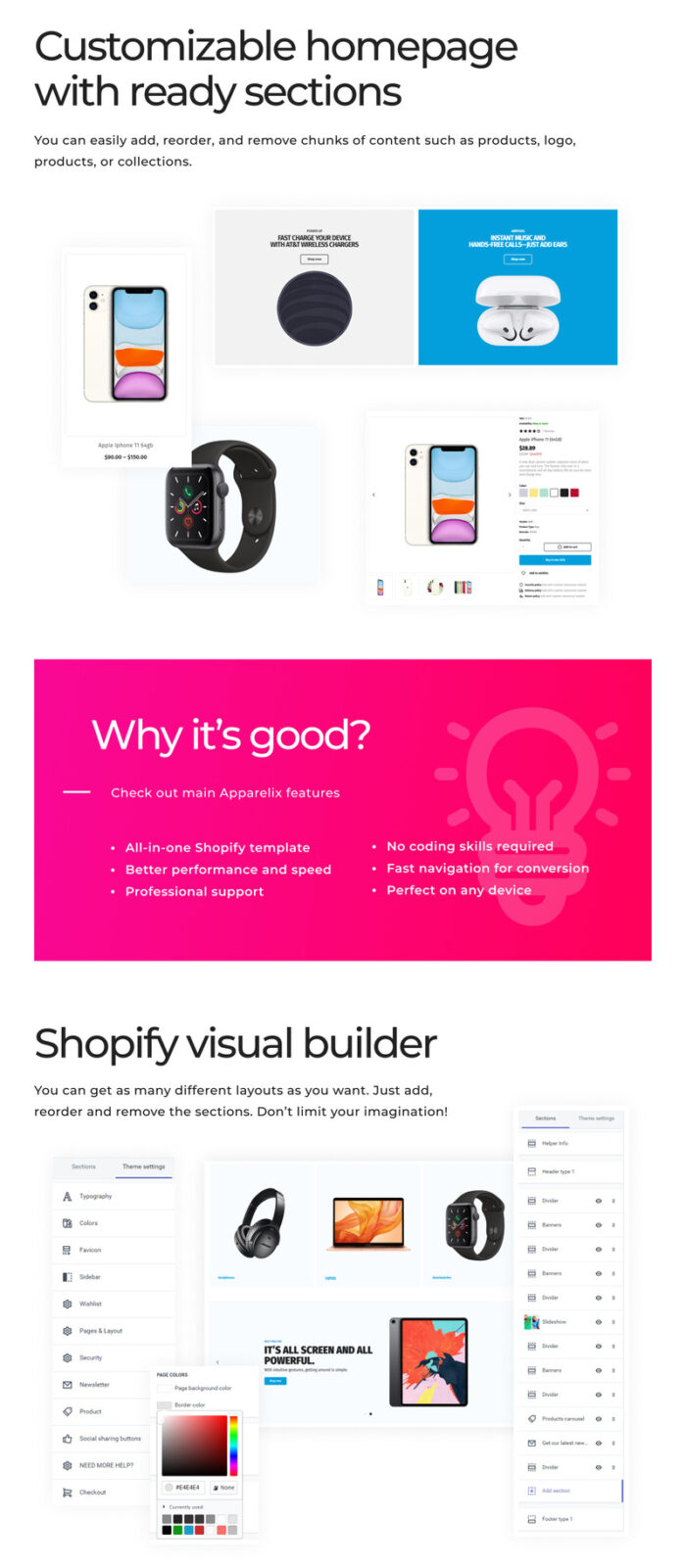 Electronics Shop on Shopify - Apparelix Shopify Theme - Features Image 2