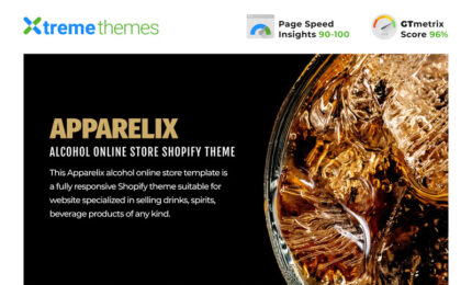 Apparelix Alcohol Online Store Template Shopify Theme - Features Image 1