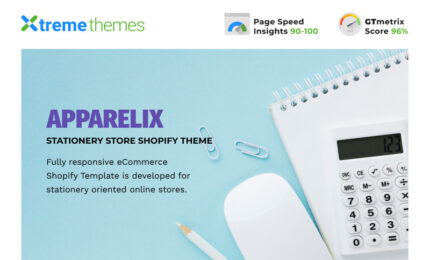 Apparelix - Stationery Clean Shopify Theme - Features Image 1