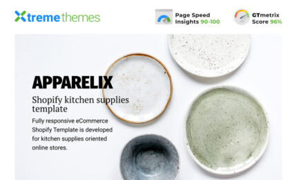 Apparelix - Kitchen Supplies Shopify Theme - Features Image 1