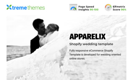 Apparelix - Wedding Fashion Shop Shopify Theme - Features Image 1