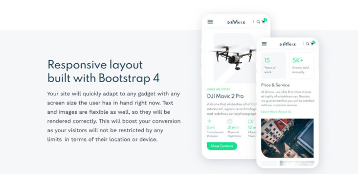 Dronix - Drone Store Website Template - Features Image 5