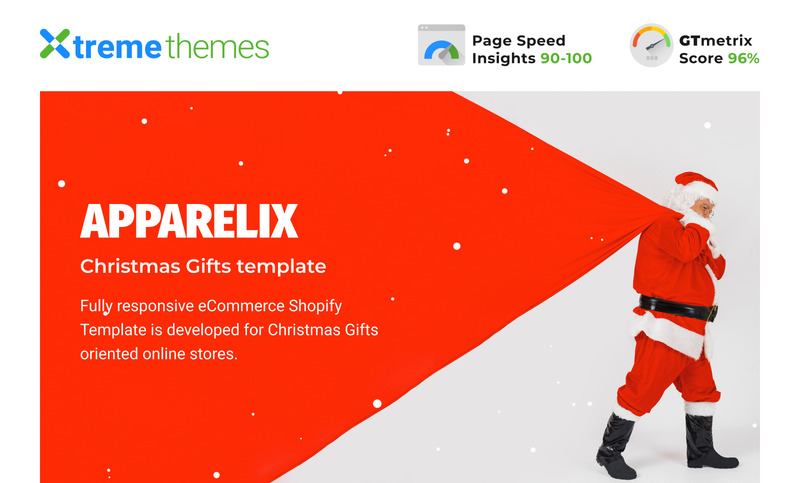 Apparelix Christmas Gifts Store Shopify Theme - Features Image 1