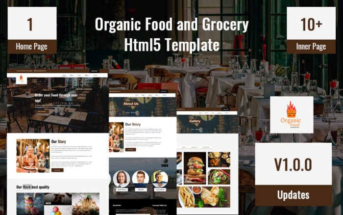 Organic Food and Grocery Html5 Website template - Features Image 1