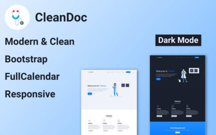 CleanDoc Landing Page Template - Features Image 1