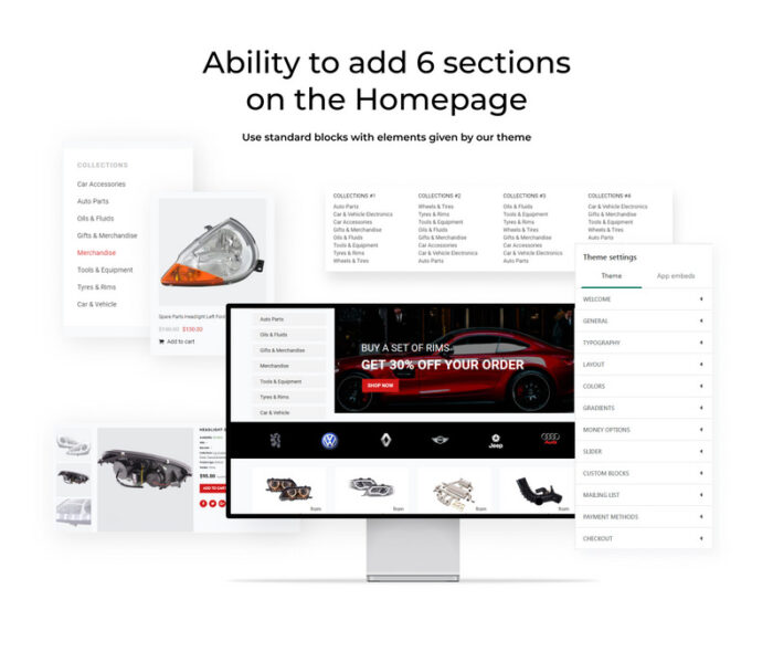 Automarket - Strict Car Parts Online Store Shopify Theme - Features Image 2