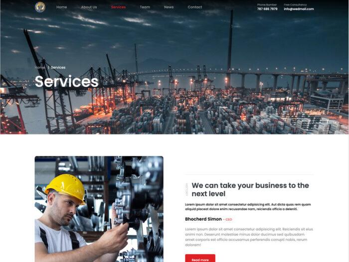 Construction - Responsive Wordpress Themplates for Construction, Business - Features Image 1