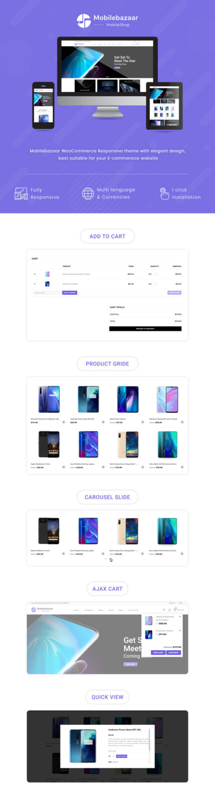 MobileBazaar - Multipurpose Mobile Store WooCommerce Theme - Features Image 1