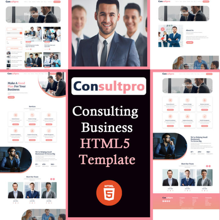 Consultpro – Consulting Business HTML Template - Features Image 1