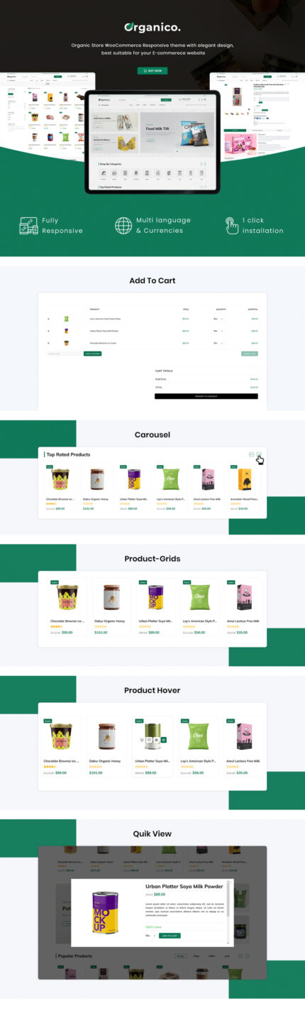 Organico - Stylish Organic Food Template WooCommerce Theme - Features Image 1